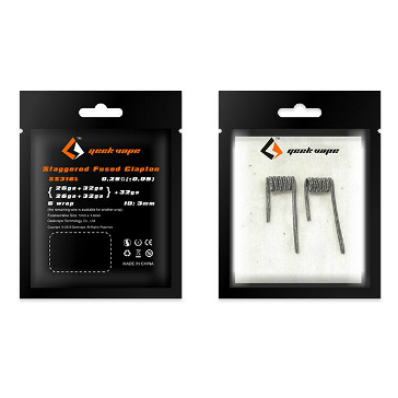 VAPING ACCESSORIES - GEEK VAPE Pre-built Staggered Fused Clapton SS316L Coils
