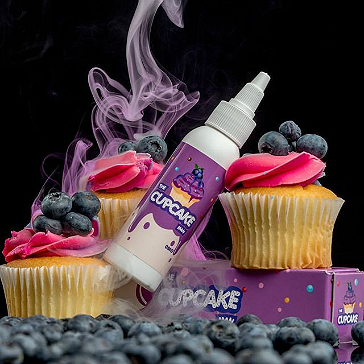 60ml BLUEBERRY CUPCAKE MAN 0mg High VG eLiquid (Without Nicotine) - eLiquid by Vaper Treats