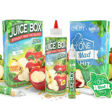 180ml JUICE BOX 3mg High VG eLiquid (With Nicotine, Very Low) - eLiquid by One Mad Hit