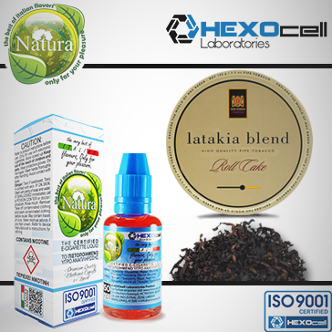30ml LATAKIA 0mg eLiquid (Without Nicotine) - Natura eLiquid by HEXOcell