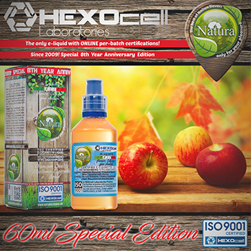 60ml FOREST APPLEZ SPECIAL EDITION 6mg High VG eLiquid (With Nicotine, Low) - Natura eLiquid by HEXOcell