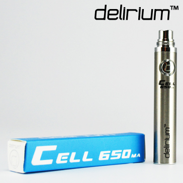 BATTERY - DELIRIUM CELL 650mA eGo/eVod Top Quality ( Stainless )