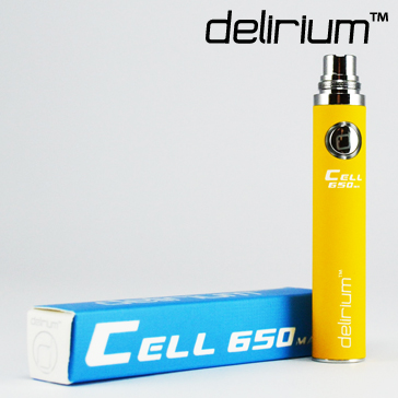 BATTERY - DELIRIUM CELL 650mA eGo/eVod Top Quality ( Yellow )