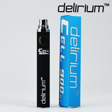 BATTERY - DELIRIUM CELL 900mA eGo/eVod Top Quality ( Black )