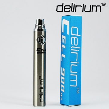 BATTERY - DELIRIUM CELL 900mA eGo/eVod Top Quality ( Stainless )