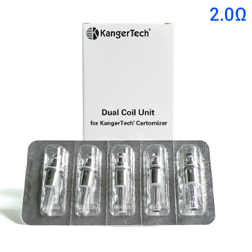 ATOMIZER - 5x V2 Upgraded BDC Atomizer Heads for KANGER Aerotank ( 2.0 ohms ) - Compatible with Aerotank, Aerotank Mini, Aerotank Mega, and Aerotank Giant - 100% Authentic