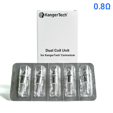 ATOMIZER - 5x V2 Upgraded Subohm BDC Atomizer Heads for KANGER Aerotank ( 0.8 ohms ) - Compatible with Aerotank, Aerotank Mini, Aerotank Mega, and Aerotank Giant - 100% Authentic