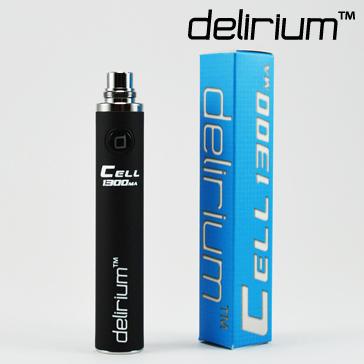 BATTERY - DELIRIUM CELL 1300mA eGo/eVod Top Quality ( Black )
