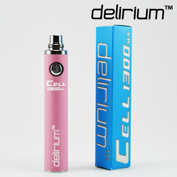 BATTERY - DELIRIUM CELL 1300mA eGo/eVod Top Quality ( Pink )