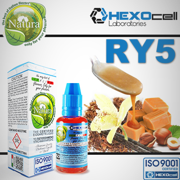 30ml RY5 9mg eLiquid (With Nicotine, Medium) - Natura eLiquid by HEXOcell