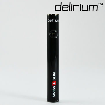 BATTERY - delirium Swiss & Slim 400mAh High Quality Battery ( Metallic Black )