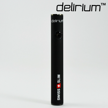 BATTERY - delirium Swiss & Slim 400mAh High Quality Battery ( Rubberized Black )