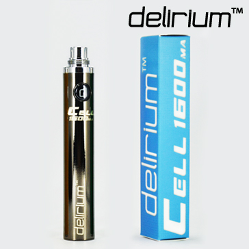 BATTERY - DELIRIUM CELL 1600mA eGo/eVod Top Quality ( Gun Metal )