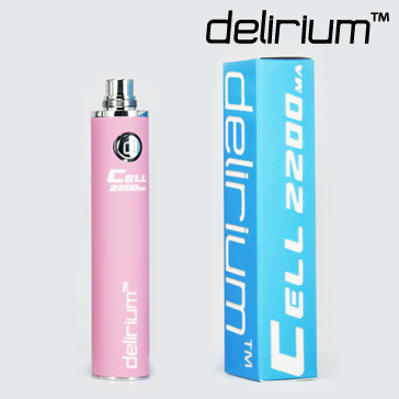 BATTERY - DELIRIUM CELL 2200mA eGo/eVod Top Quality ( Pink )